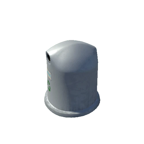 Wastbin 2 Lowpoly_White